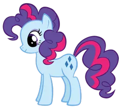 Size: 956x835 | Tagged: alternate hairstyle, artist:durpy, colored, color edit, derpibooru import, edit, g1, g1 to g4, generation leap, pinkie pie, safe, simple background, solo, sparkler (g1), transparent background, vector