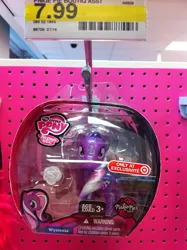Size: 485x649 | Tagged: barcode, choking hazard, derpibooru import, flower, french, g3, g3 to g4, generation leap, glitter, irl, money, official, packaging, photo, pinkie pie's boutique, safe, spanish, target (store), toy, wysteria