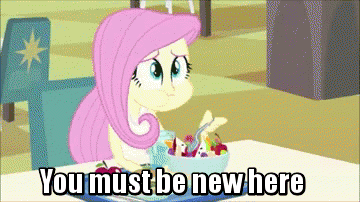 Size: 360x202 | Tagged: safe, derpibooru import, edit, edited screencap, screencap, fluttershy, sunset shimmer, twilight sparkle, equestria girls, equestria girls (movie), animated, food, fruit salad, puffy cheeks, salad, you must be new here