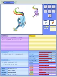 Size: 900x1211 | Tagged: artist:pitch-black-crow, derpibooru import, eevee, eeveelution, fakemon, pokémon, rainbow dash, safe