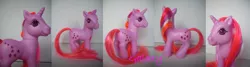 Size: 1200x323 | Tagged: artist:berrymouse, custom, derpibooru import, g1, g1 to g3, g3, galaxy (g1), generation leap, irl, photo, safe, toy, twinkle eyed pony