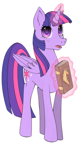 Size: 512x900 | Tagged: safe, artist:stalkerpony, derpibooru import, twilight sparkle, twilight sparkle (alicorn), alicorn, pony, book, female, mare, solo