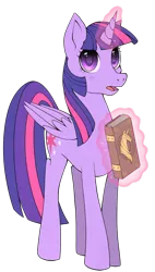 Size: 512x900 | Tagged: safe, artist:stalkerpony, derpibooru import, twilight sparkle, twilight sparkle (alicorn), alicorn, pony, book, female, mare, solo