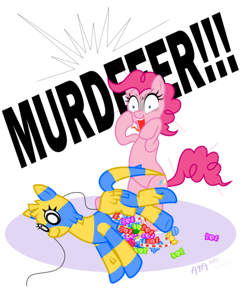 Size: 1591x1960 | Tagged: artist:puu-aj-chan, candy, derpibooru import, food, piñata, pinkie pie, safe, simple background, solo, transparent background, vector