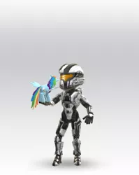 Size: 301x379 | Tagged: avatar, derpibooru import, halo (series), human, mini, rainbow dash, safe, spartan, xbox live