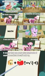 Size: 500x845 | Tagged: apple bloom, applebuck season, applejack, archer (character), cheerilee, comic, derpibooru import, diamond tiara, edit, edited screencap, fancy mathematics, liza doolots, math, noi, petunia, safe, scootablue, screencap, silver spoon, sun glimmer, tootsie flute, twist