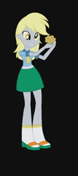 Size: 170x383 | Tagged: safe, artist:waranto, derpibooru import, screencap, derpy hooves, equestria girls, equestria girls (movie), animated, black background, cropped, dancing, food, muffin, simple background, solo