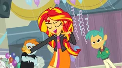 Size: 1023x574 | Tagged: safe, derpibooru import, screencap, snails, snips, sunset shimmer, equestria girls, equestria girls (movie)