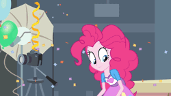 Size: 640x360 | Tagged: safe, derpibooru import, screencap, pinkie pie, twilight sparkle, equestria girls, equestria girls (movie), animated, balloon, blowing up balloons, pinkie being pinkie