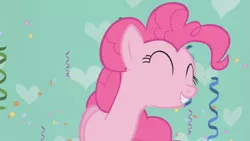 Size: 853x480 | Tagged: derpibooru import, pinkie pie, pinkie's gala fantasy song, safe, screencap, solo, the ticket master