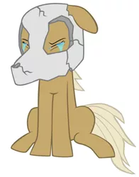 Size: 520x663 | Tagged: safe, artist:magical7, derpibooru import, ponified, cubone, earth pony, pony, crying, eyes closed, female, floppy ears, mare, pokémon, sad, simple background, skull, solo, white background