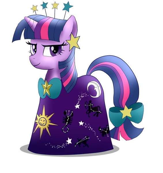 Size: 943x1000 | Tagged: artist:orca, cancer (constellation), cancer (horoscope), clothes, constellation, derpibooru import, dress, pixiv, safe, sagittarius, solo, twilight sparkle