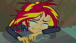 Size: 576x324 | Tagged: safe, derpibooru import, screencap, sunset shimmer, equestria girls, equestria girls (movie), animated, begging, crying, gif, hilarious in hindsight, sad, solo, sunsad shimmer