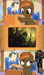 Size: 640x1080 | Tagged: button mash, button's odd game, derpibooru import, get out of here stalker, meme, safe, s.t.a.l.k.e.r., video game