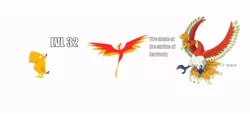 Size: 792x360 | Tagged: derpibooru import, evolution, evolution chart, ho-oh, peewee, philomena, phoenix, phoenix chick, pokémon, ponylution bundle, safe