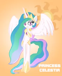 Size: 1750x2127 | Tagged: safe, artist:cindythehedgehog, derpibooru import, princess celestia, anthro, unguligrade anthro, solo, sonicified, sonic the hedgehog (series), style emulation