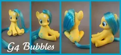 Size: 900x415 | Tagged: artist:hannaliten, bubbles (g1), custom, derpibooru import, g1, g1 to g4, generation leap, irl, photo, safe, solo, toy