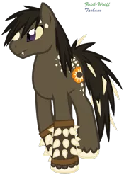 Size: 531x759 | Tagged: safe, artist:faith-wolff, derpibooru import, ponified, earth pony, kaiju, kaiju pony, pony, fanfic:the bridge, anguirus, fanfic art, godzilla (series), male, simple background, slit pupils, solo, spikes, stallion, transparent background