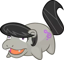 Size: 851x797 | Tagged: derpibooru import, octavia melody, pokémon, safe, simple background, slowpoke, slowpoke (pokémon), solo, transparent background, vector