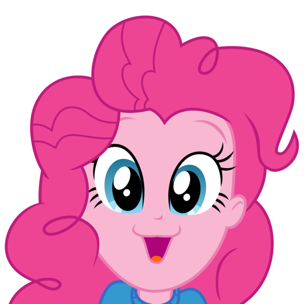 Size: 9000x9000 | Tagged: safe, artist:radiationalpha, derpibooru import, pinkie pie, equestria girls, :3, absurd resolution, cute, diapinkes, faic, pinkie's catface, simple background, solo, transparent background, vector