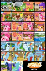 Size: 1600x2492 | Tagged: artist:ajmstudios, comic, derpibooru import, oc, pinkie pie, police, princess celestia, princess luna, rainbow dash, safe, scootaloo, scootaquest, sick, sneezing, soarin', spitfire