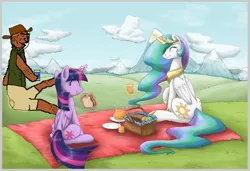 Size: 1284x880 | Tagged: safe, derpibooru import, edit, princess celestia, twilight sparkle, twilight sparkle (alicorn), oc, alicorn, human, pony, australia, female, mare, ms paint, picnic