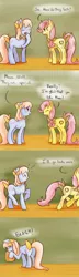 Size: 1000x3469 | Tagged: safe, artist:shiaran, derpibooru import, bowtie (g1), posey, earth pony, pony, askposey, baking, bow, comic, cookie, duo, food, g1, hair bow, smoke, soot, swapped cutie marks, tail bow, tumblr, tumblr comic, vomit, vomiting