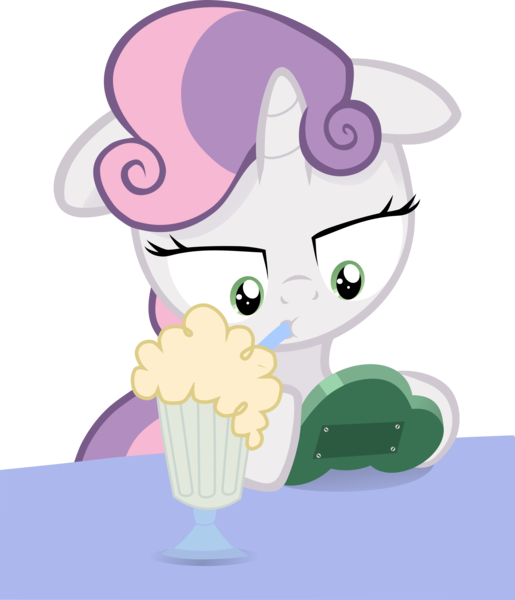 Size: 5695x6629 | Tagged: absurd resolution, artist:jan, artist:medio-cre, button's adventures, derpibooru import, joy boy, milkshake, safe, solo, sweetie belle, video game