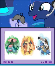 Size: 940x1120 | Tagged: derpibooru import, exploitable meme, gamer luna, meme, obligatory pony, pokémon, princess luna, safe, tv meme