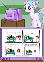 Size: 564x800 | Tagged: cyanide & happiness, derpibooru import, exploitable meme, fetish, meme, obligatory pony, oc, oc:bundle joy, safe, tv meme, unbirthing, unofficial characters only, vore, wat