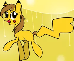 Size: 765x635 | Tagged: safe, artist:theshadowartist100, derpibooru import, ponified, pikachu, pony, pokémon, solo