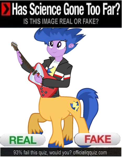 Size: 502x646 | Tagged: artist:bucky, centaur, derpibooru import, flash sentry, has science gone too far?, meme, oc, oc:flash sparkle, offspring, real or fake, safe, simple background, transparent background, unofficial characters only