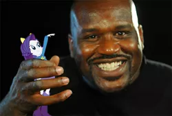 Size: 568x383 | Tagged: safe, derpibooru import, rarity, equestria girls, shaq, shaquille o'neal