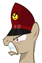 Size: 2000x3000 | Tagged: safe, artist:misteraibo, derpibooru import, ponified, pony, :c, >:c, angry, angry marines, commissar, frown, gritted teeth, heresy, john fuklaw, rage, solo, warhammer (game), warhammer 40k, wide eyes