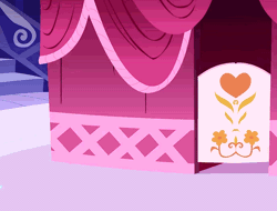 Size: 738x562 | Tagged: animated, carousel boutique, cheerilee, clothes, derpibooru import, dress, hearts and hooves day, hearts and hooves day (episode), loop, pushing, rump push, safe, screencap, sweetie belle, wedding dress