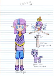 Size: 752x1062 | Tagged: safe, artist:pokeneo1234, derpibooru import, ponified, elf, pony, concept art, jussonic, request, starlight (jussonic)