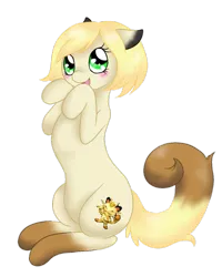 Size: 799x1000 | Tagged: safe, artist:mondlichtkatze, derpibooru import, ponified, meowth, pony, pokémon, solo