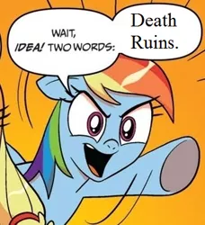 Size: 334x366 | Tagged: death ruins, derpibooru import, exploitable meme, meme, music, obligatory pony, rainbow dash, safe, shadow the hedgehog, sonic the hedgehog (series), two words meme