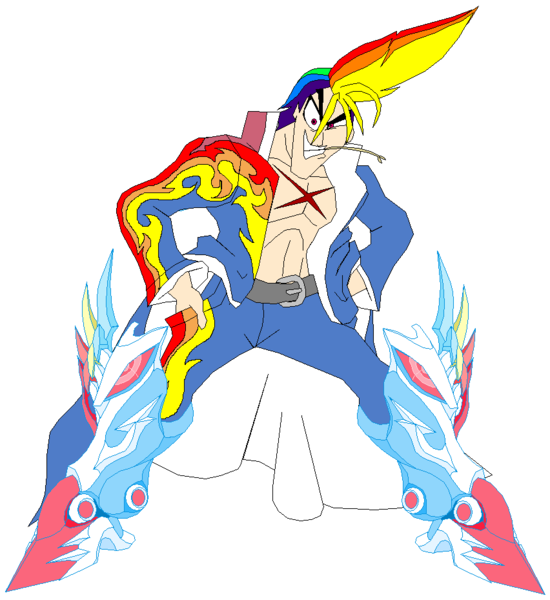 Size: 852x929 | Tagged: alternate version, artist:terry, crossover, derpibooru import, fan fic bait, human, humanized, jojo's bizarre adventure, light skin, parody, rainbow dash, rule 63, safe, solo, stand