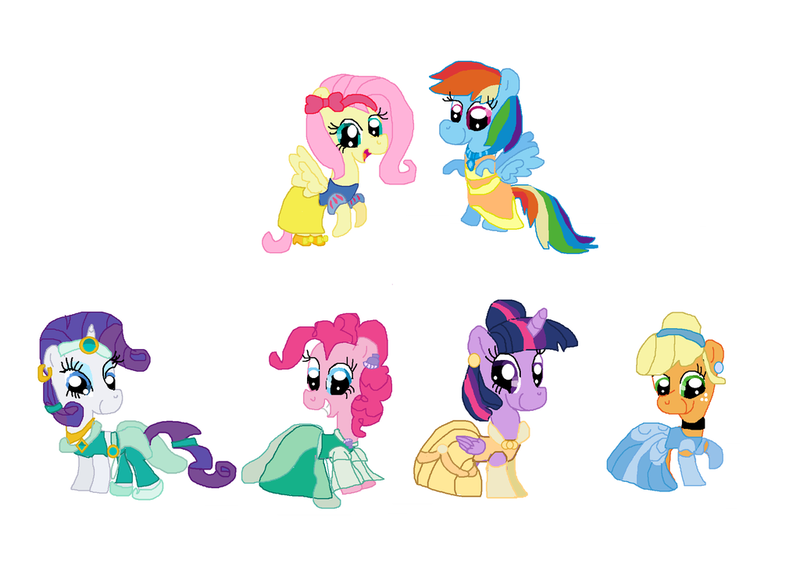 Size: 1024x740 | Tagged: safe, derpibooru import, applejack, fluttershy, pinkie pie, rainbow dash, rarity, twilight sparkle, twilight sparkle (alicorn), alicorn, pony, disney, disney princesses, mane six