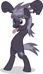 Size: 3938x6669 | Tagged: safe, artist:benybing, derpibooru import, ponified, haunter, pony, pokémon, simple background, solo, tongue out, transparent background, vector