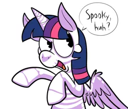 Size: 700x600 | Tagged: safe, artist:karpet-shark, derpibooru import, twilight sparkle, twilight sparkle (alicorn), alicorn, pony, twily-daily, clothes, costume, female, mare, skeleton costume