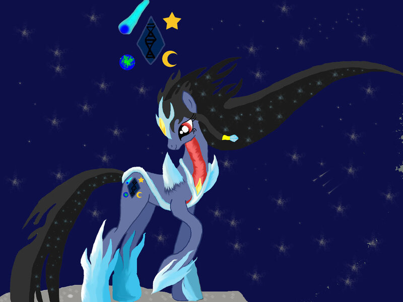 Size: 1024x768 | Tagged: safe, artist:god2000zilla, derpibooru import, ponified, kaiju, kaiju pony, pony, godzilla (series), rule 63, spacegodzilla