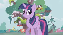 Size: 1280x720 | Tagged: safe, derpibooru import, twilight sparkle, twilight sparkle (alicorn), alicorn, pony, season 4, clear, female, mare, solo, spoiler, wings