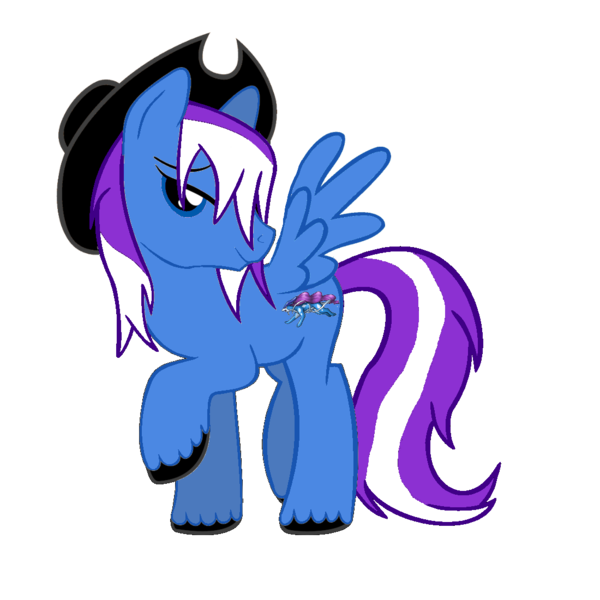 Size: 1100x1100 | Tagged: safe, derpibooru import, oc, unofficial characters only, pegasus, pony, suicune, bedroom eyes, cowboy hat, hat, male, pokémon, solo, stallion, wet, wet mane