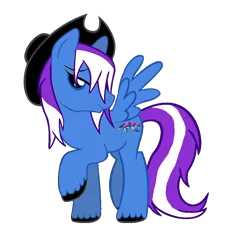 Size: 1100x1100 | Tagged: safe, derpibooru import, oc, unofficial characters only, pegasus, pony, suicune, bedroom eyes, cowboy hat, hat, male, pokémon, solo, stallion, wet, wet mane
