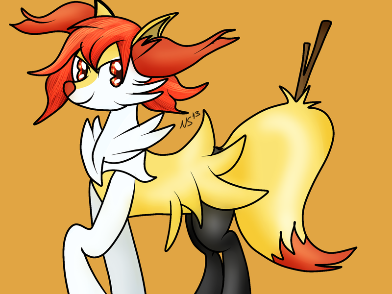 Size: 2000x1500 | Tagged: safe, artist:novaspark, derpibooru import, ponified, braixen, pony, pokémon, pokémon x and y, solo