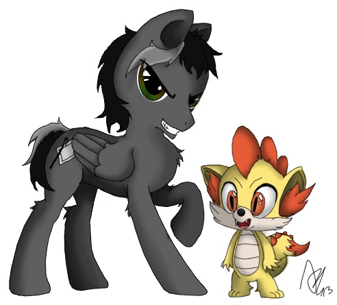 Size: 492x445 | Tagged: safe, artist:rygel-n, derpibooru import, oc, ponified, dragon, fennekin, pegasus, pony, dragonified, male, pokémon, pokémon x and y, species swap, stallion