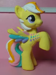 Size: 373x500 | Tagged: artist:sanadaookmai, custom, derpibooru import, g1, g1 to g4, generation leap, irl, photo, rainbow curl pony, ringlet (g1 rainbow curl), safe, toy
