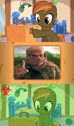 Size: 607x1024 | Tagged: anthrax, artist:jan, button mash, button's odd game, comic, command and conquer, command and conquer: generals, derpibooru import, dr thrax, meme, obligatory pony, semi-grimdark, zero hour